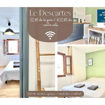 Le Descartes, à 50m de la gare Fibre/TV connecté Poitiers Exterior foto