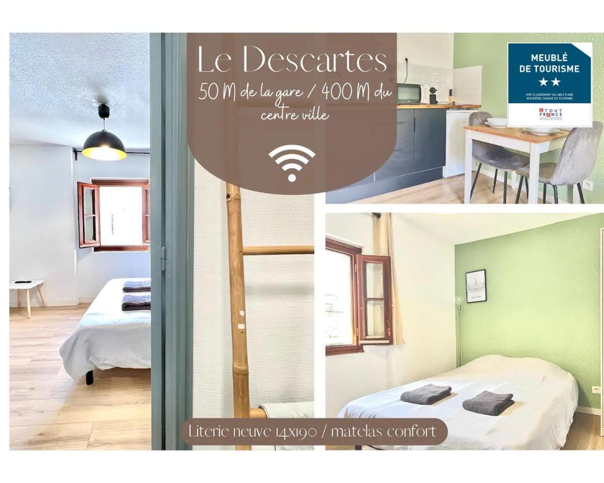Le Descartes, à 50m de la gare Fibre/TV connecté Poitiers Exterior foto